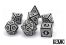 Carved Dice - White - Only-Games