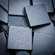 25mm Square Plain Plastic Bases - Only-Games