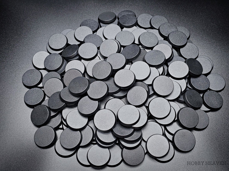 32mm Round Plain Plastic Bases - Only-Games