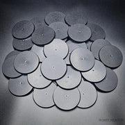 70mm Round Plain Plastic Bases - Only-Games