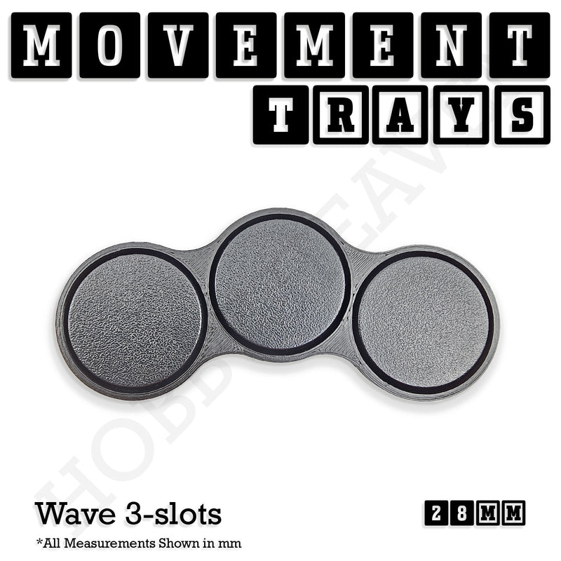 28mm Movement Trays for Tabletop Games | Wargaming | Full Range - Only-Games