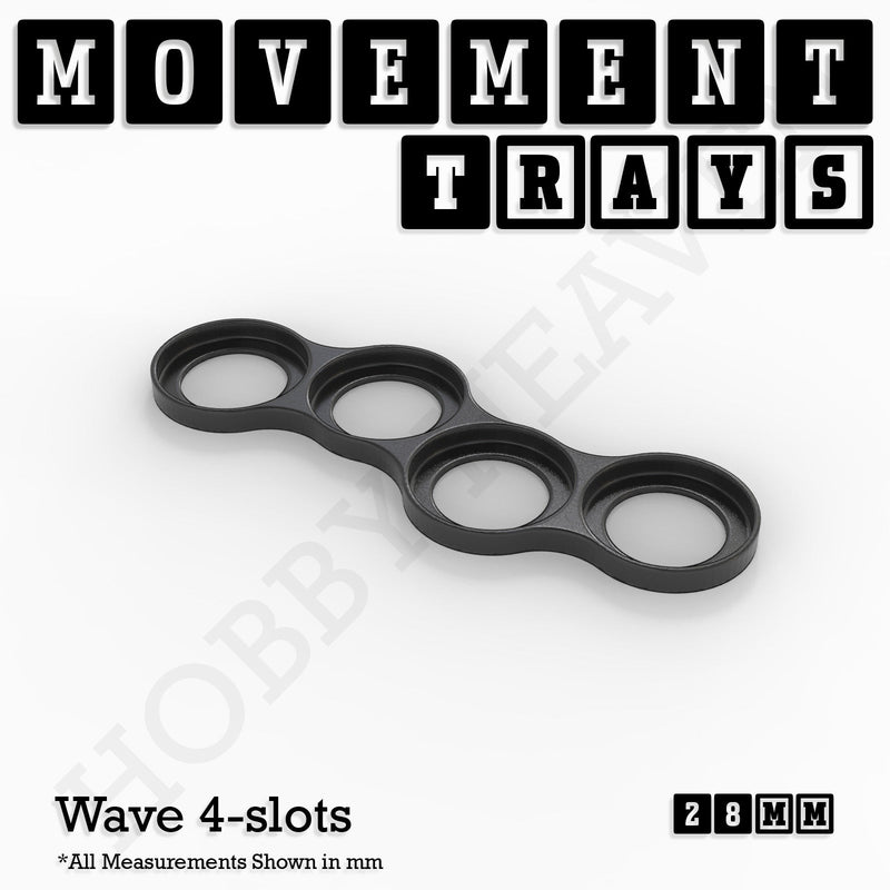 28mm Movement Trays for Tabletop Games | Wargaming | Full Range - Only-Games