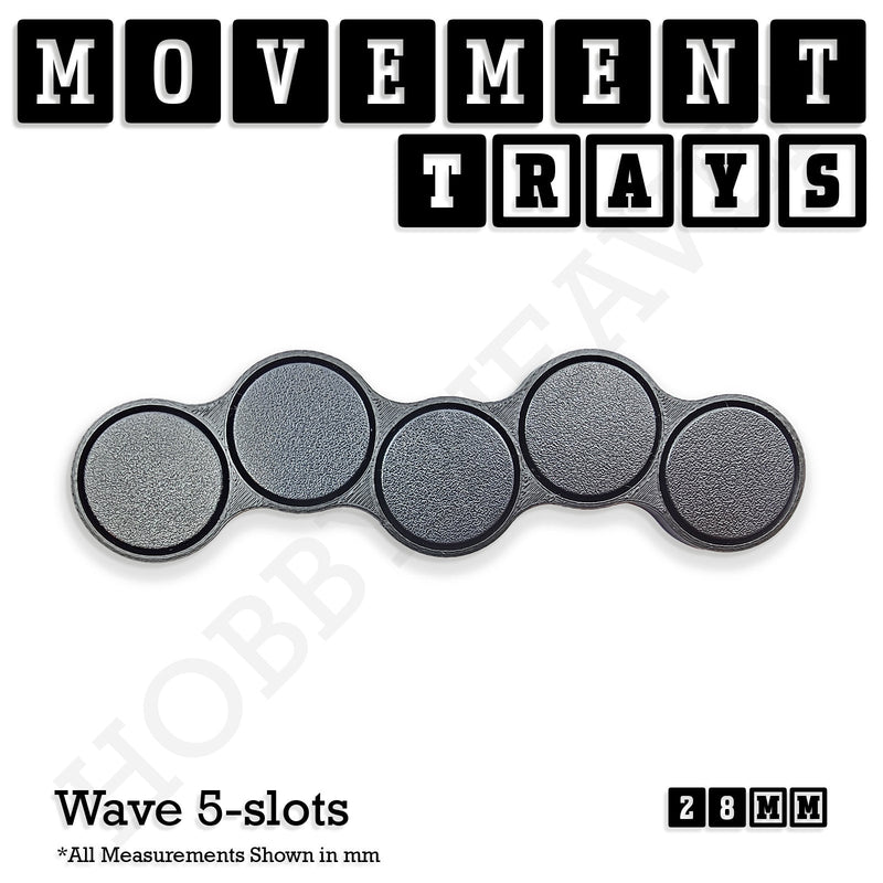 28mm Movement Trays for Tabletop Games | Wargaming | Full Range - Only-Games