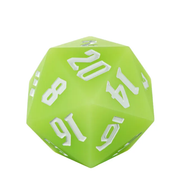 Jester's Bounce | 55mm Luminous D20 Silicone | Green - Only-Games