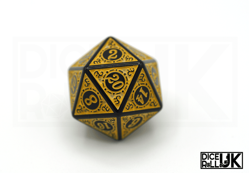 Carved Dice - Yellow - Only-Games