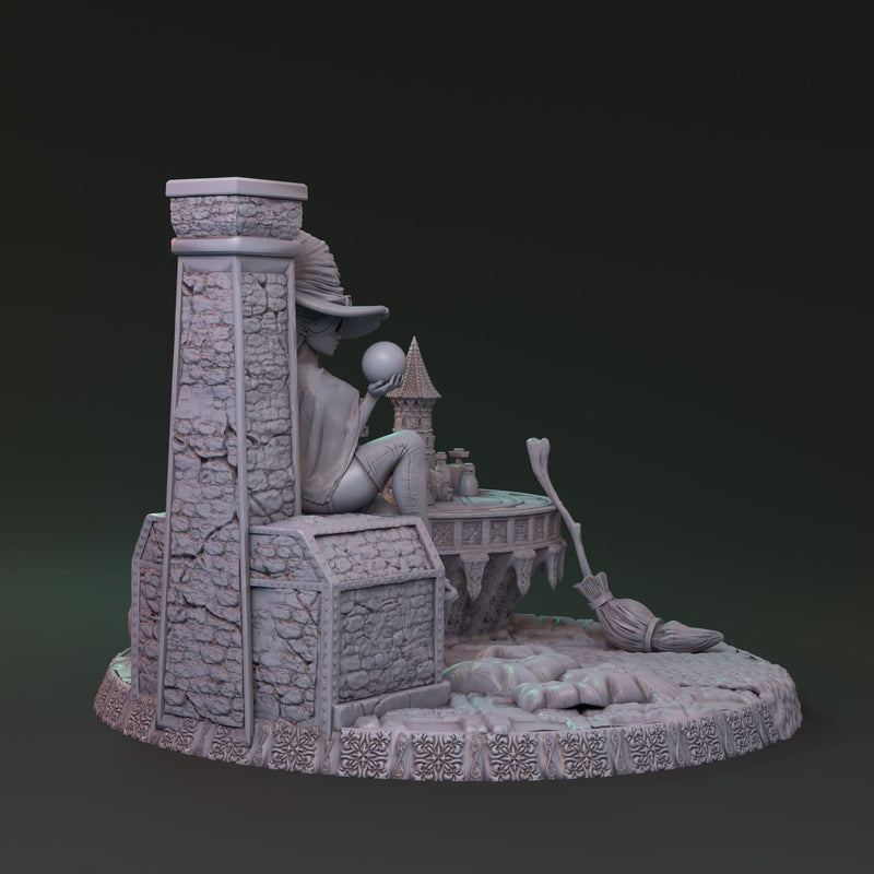 Mysterious witchcraft of Lionila - Yaleena Rauswasser diorama 32mm - Only-Games