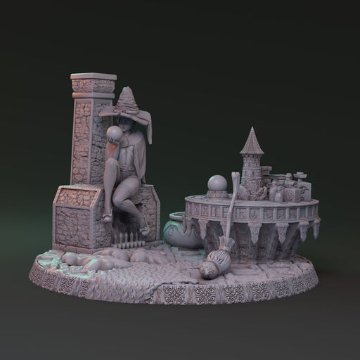 Mysterious witchcraft of Lionila - Yaleena Rauswasser diorama 32mm - Only-Games