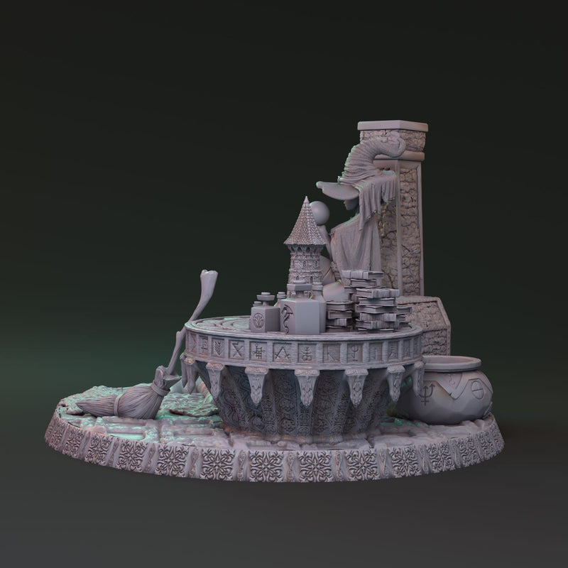 Mysterious witchcraft of Lionila - Yaleena Rauswasser diorama 32mm - Only-Games