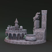 Mysterious witchcraft of Lionila - Yaleena Rauswasser diorama 32mm - Only-Games