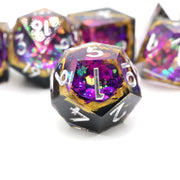 Regal Relic | Geode Dice | 7 Piece Set - Only-Games