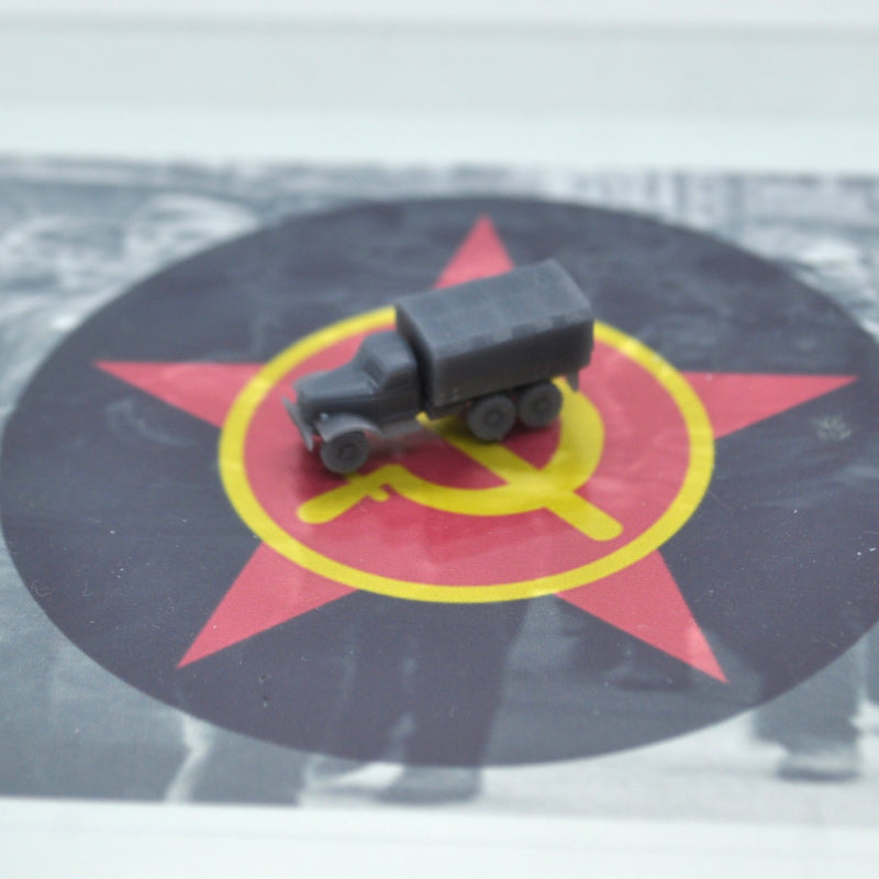 1/285 ZIL-157 3D Printed Military Truck | Micro Armor Vehicle - Only-Games