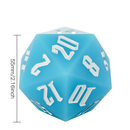 Jester's Bounce | 55mm Luminous D20 Silicone | Blue - Only-Games