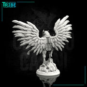 (0058) Male featherfolk birdman cleric monk with club - Only-Games