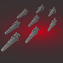 SSA005 CAW-109 Spoiler Class Fighterdestroyer (6+2) - Only-Games