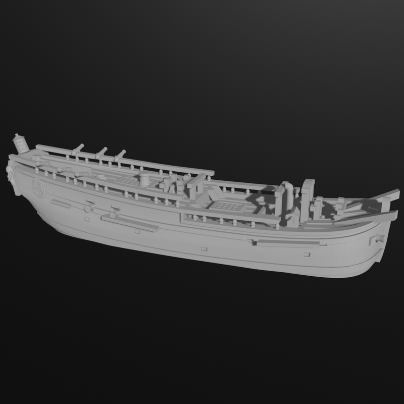 1/700 & 1/1200 British Collier HMS Endeavour (10 guns), 1768-78 - Only-Games