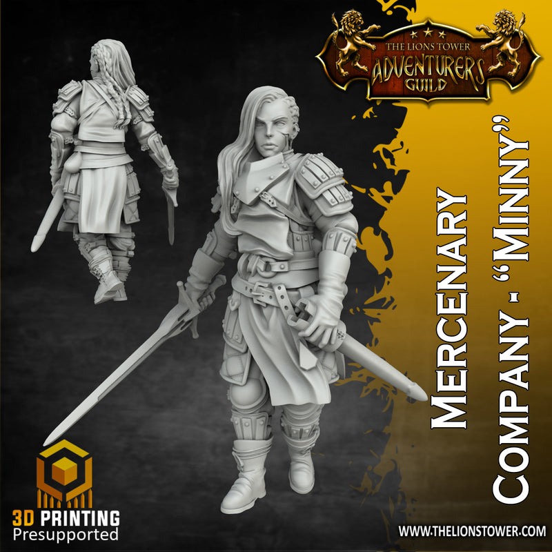 Mercenary Company bundle - 7 x 32mm scale miniatures - Only-Games