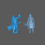 (0099) Male undead zombie warrior with cleaver - Only-Games