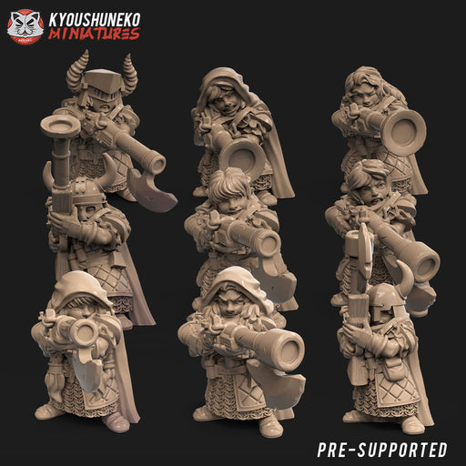 Female Dwarf Rifle Unit (9 Dwarves) - Only-Games