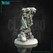(0111) Male ranger hunter post - apocalyptic sci-fi sniper with antigas mask - Only-Games