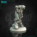 (0111) Male ranger hunter post - apocalyptic sci-fi sniper with antigas mask - Only-Games