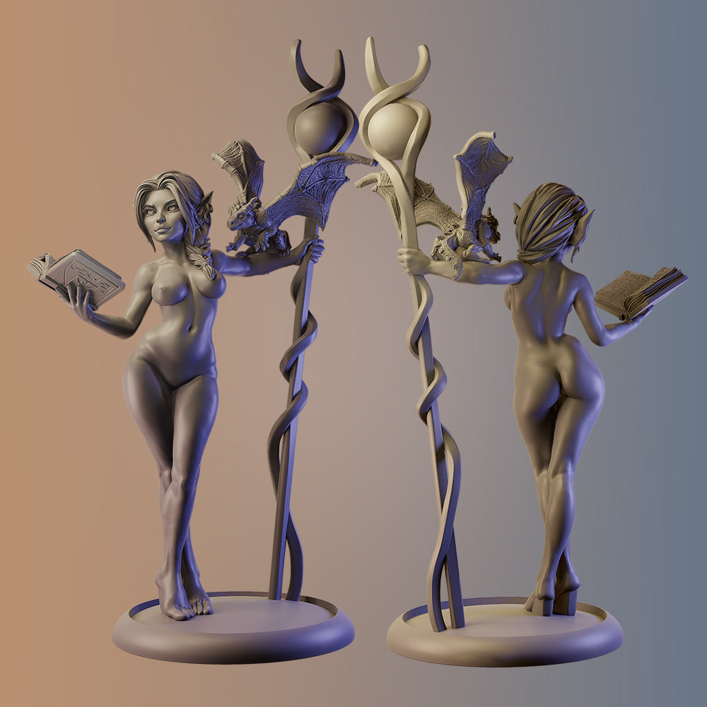 Nude Fantasy Elves II - 75mm