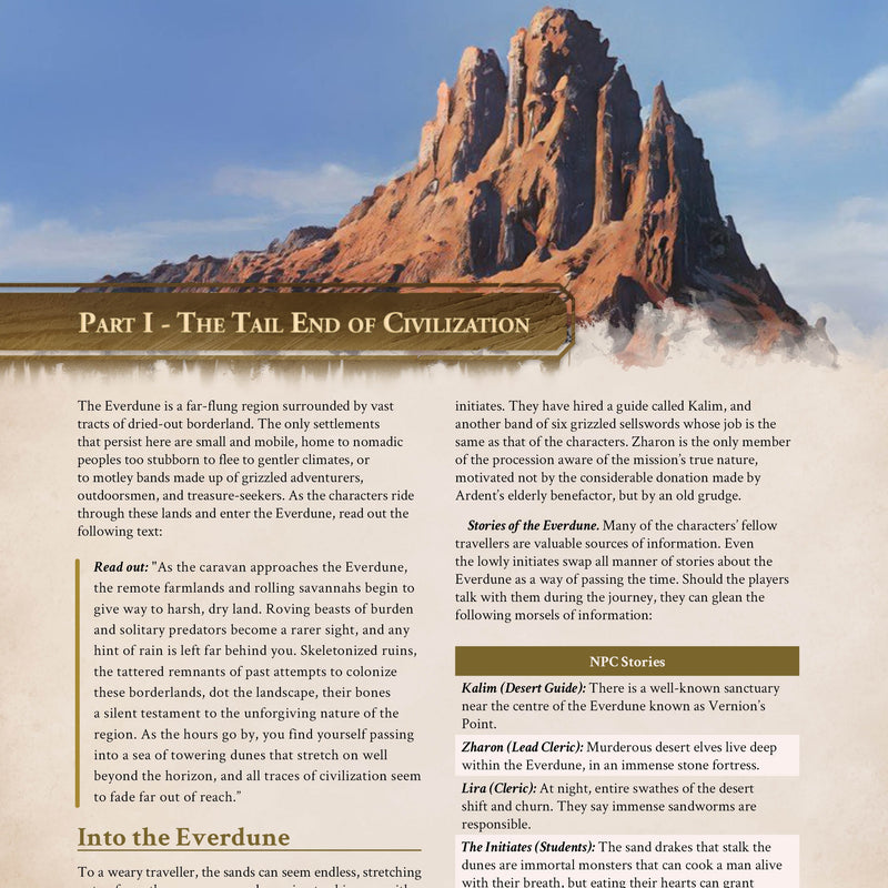 Everdune - 5e Adventure Booklet - Only-Games