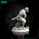 Male human monk with sword and hadoken - Only-Games