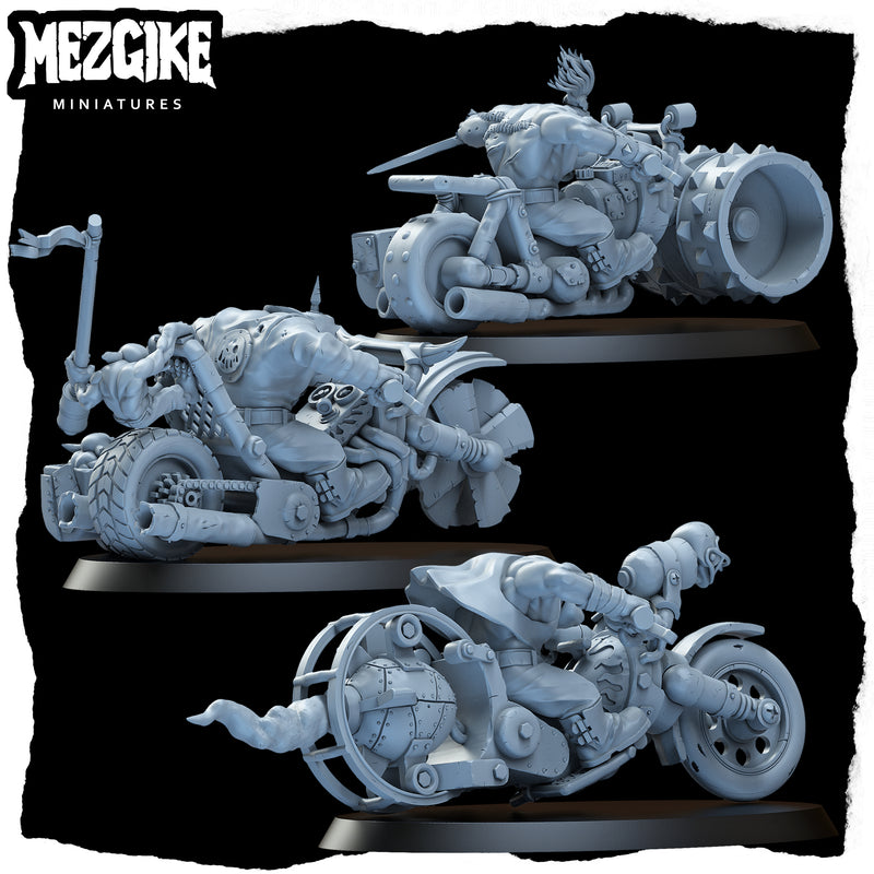 Road boyz biker mob B (3 physical miniatures) - Only-Games
