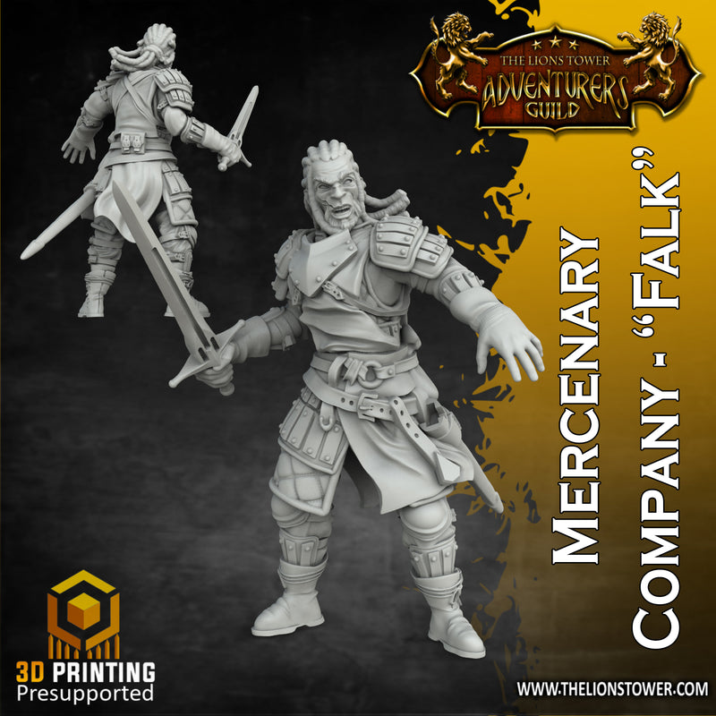 Mercenary Company bundle - 7 x 32mm scale miniatures - Only-Games