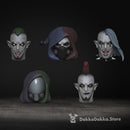 Male Jester Head Bits Set x5 - Only-Games