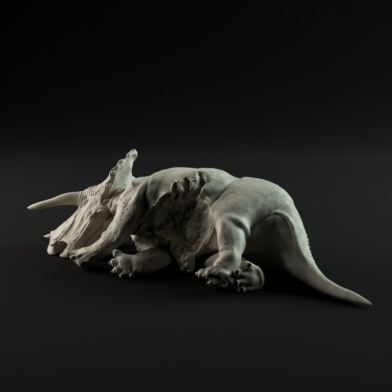 Triceratops dead 1-35 scale dinosaur - Only-Games