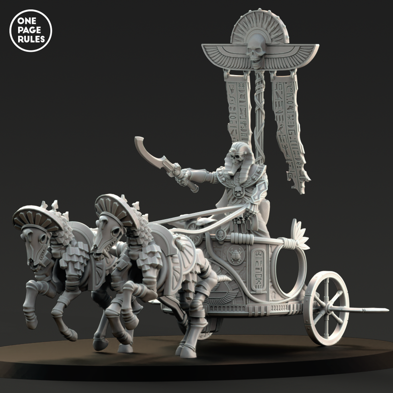 Mummy King on Royal Chariot (1 Model) - Only-Games