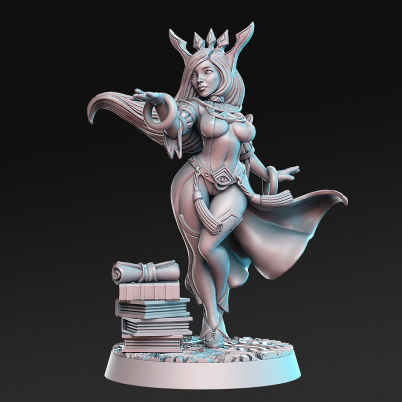 Sapphire - Female Wizard - 32mm - DnD - Only-Games