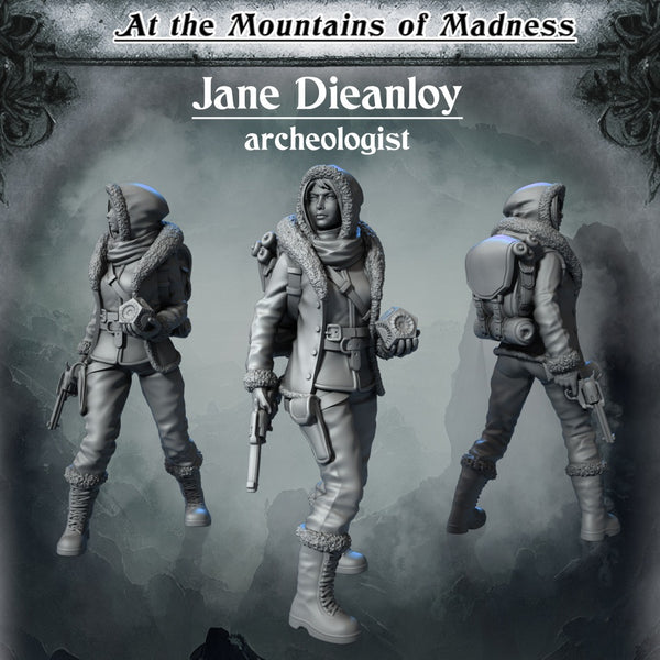 Jane Dieanloy - Archeologist - At the Mountains of Madness - Only-Games