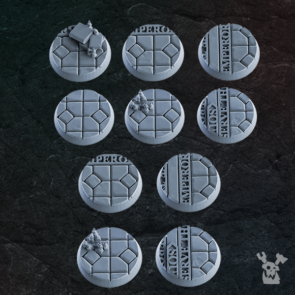 Religious Temple 25mm Bases Set x10 - Only-Games