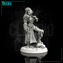 (0071) Female human half-orc tiefling elf barbarian viking with axe - Only-Games