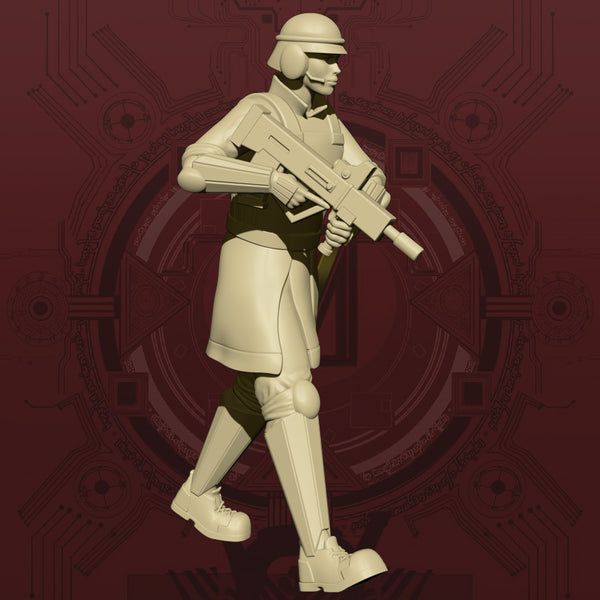 Corp Security Trooper - Moving Pose - Only-Games