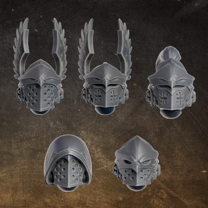 Black Gryphons Heads Set