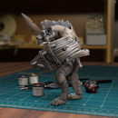 Gnoll Fighter - Frostgrave Pathfinder - Fantasy DND - TytanTroll Miniatures - Only-Games