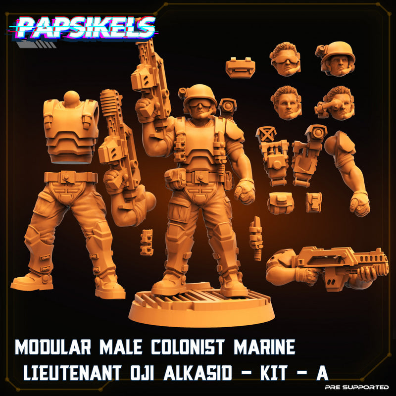 MODULAR MALE COLONIST MARINE LIETUENANT OJI ALKIASID KIT A - Only-Games