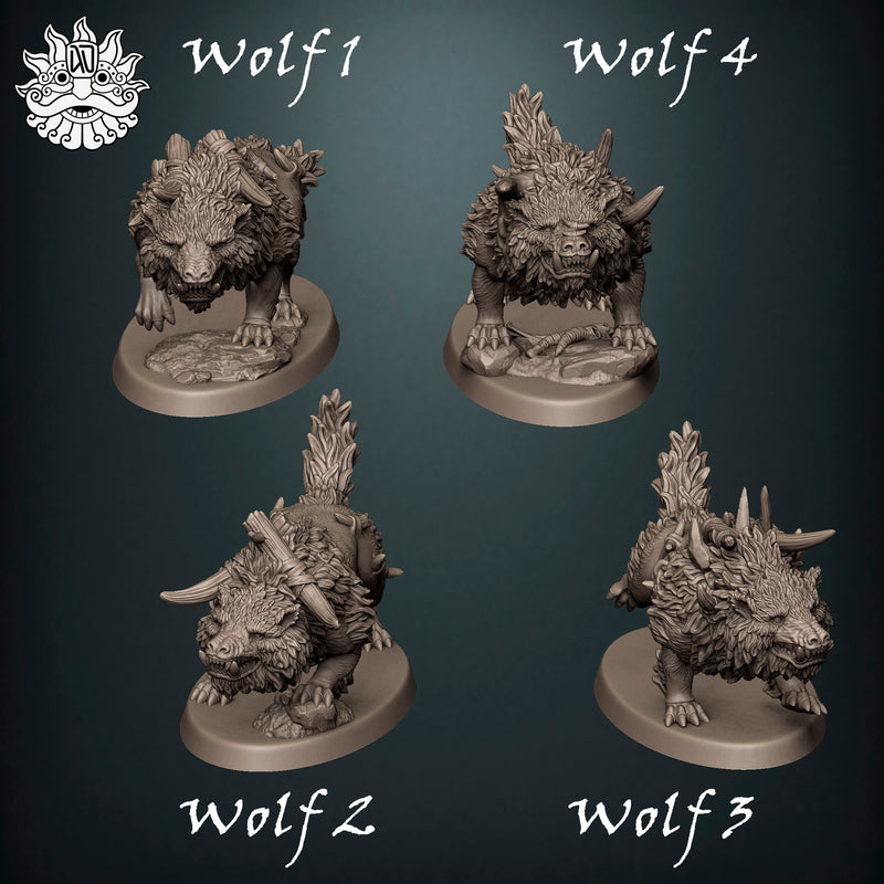 Feral Maw Tribe Dire Wolves - Only-Games