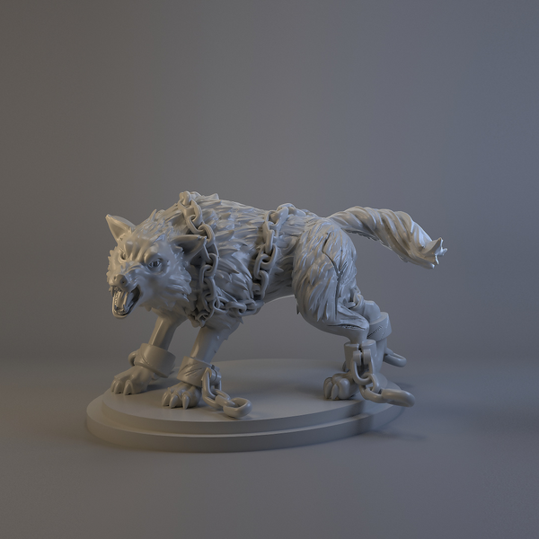 Fenrir, wolf from Norse mythology. - The Sculpt - Claudia's