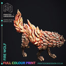 Fire wolf - Pre-Coloured - 32mm Scale - Only-Games