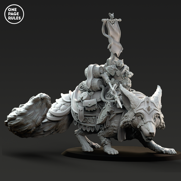 Ratmen Captain on Fierce Giant Beast (1 Model) - Only-Games