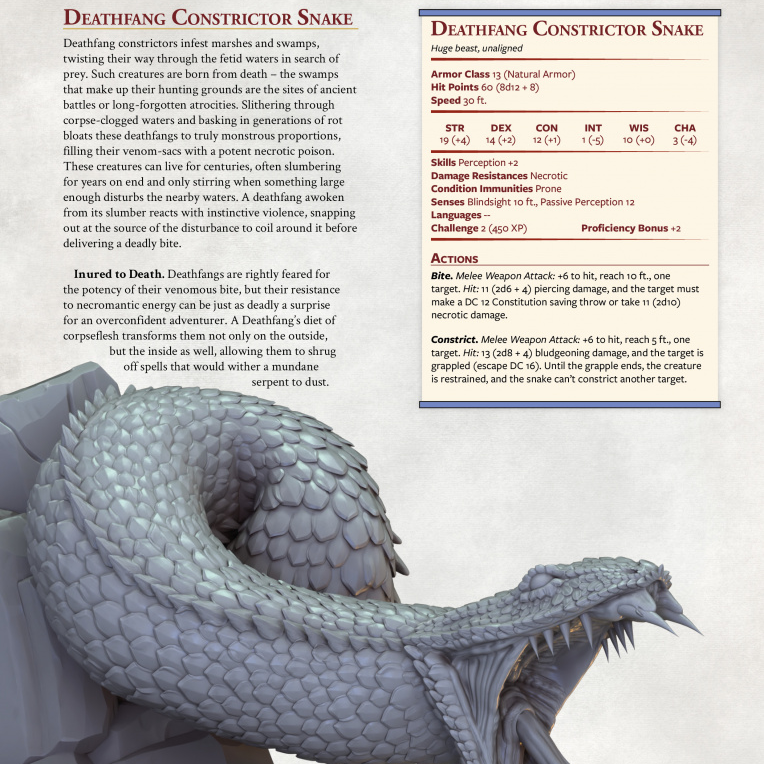 Deathfang Constrictor Snake - Only-Games