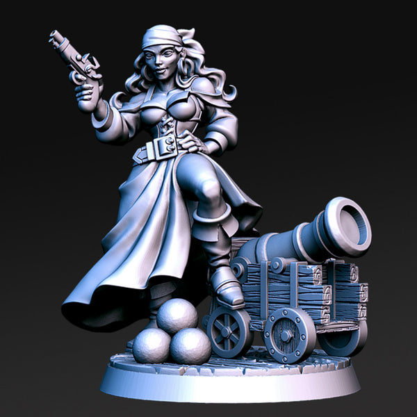 Shelly- Female Pirate- 32mm - DnD - Only-Games