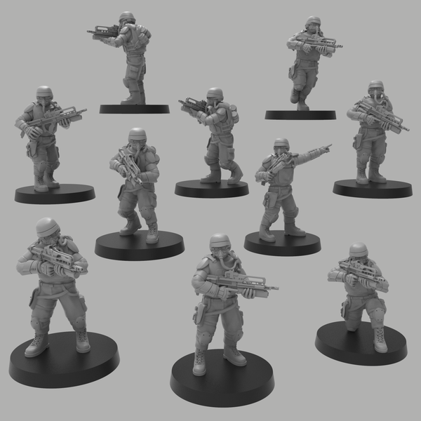Assault Infantry w/ Rifles - Only-Games
