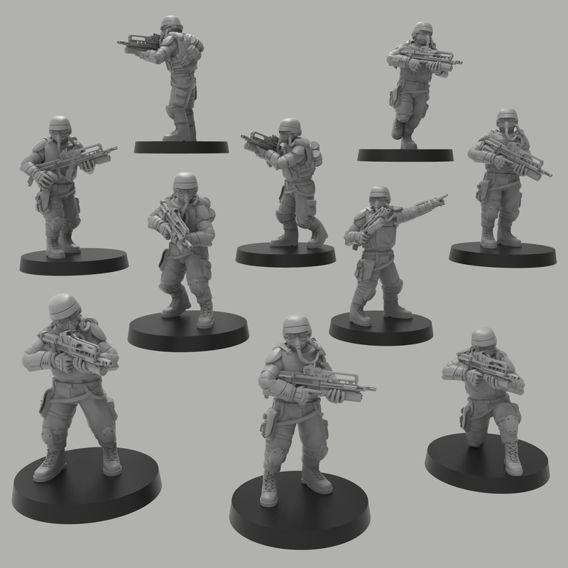 Assault Infantry w/ Rifles - Only-Games