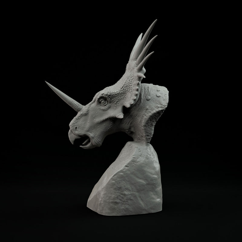 Styracosaurus bust - pre supported - Only-Games