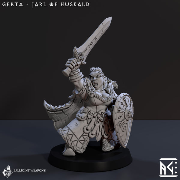 Gerta Jarl of Huskald (Dwarven Mountaineers of Skutagaard) - Only-Games